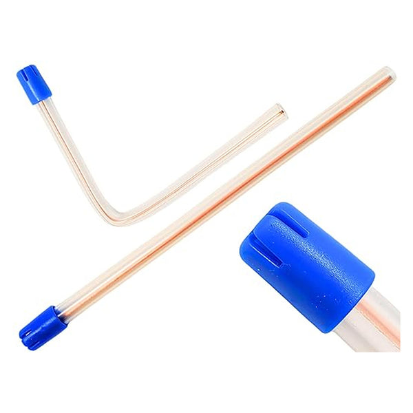 100 Dental Saliva Ejectors Disposable - Medical Grade Latex Free Evacuation Suction Tips - Flexible Clear Tube with Blue Tip (100 Pack) by Artman Instruments