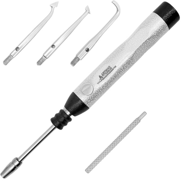 Artman Instruments Dental Crown Remover Kit Turkish Crown Puller with 3 Extra Spring Loaded Tips for Crown Removal