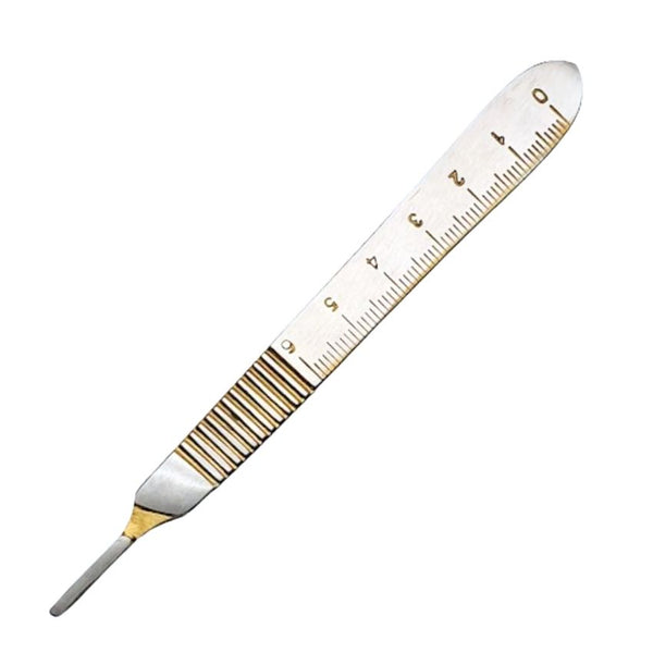 Artman Instruments B.P. Scalpel Handle #3 with Inches Scale – Stainless Steel Surgical Handle Compatible with Blades #6 to #16