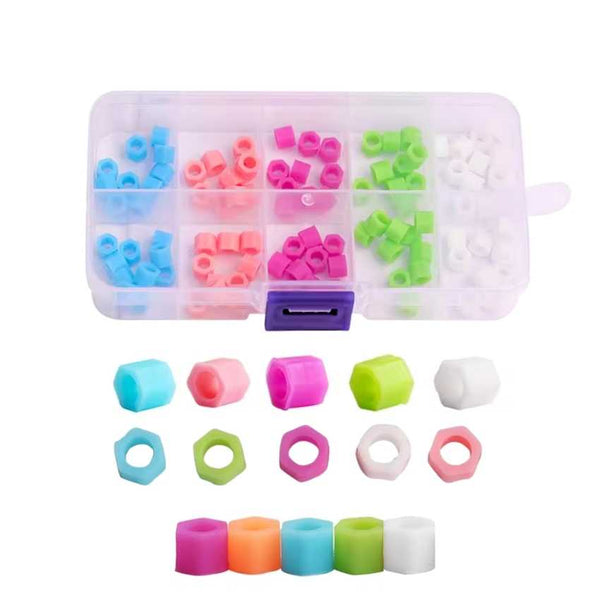 Artman Instruments 4mm Hexagonal Dental Silicone Identification Rings Mix Color 100pcs/Box