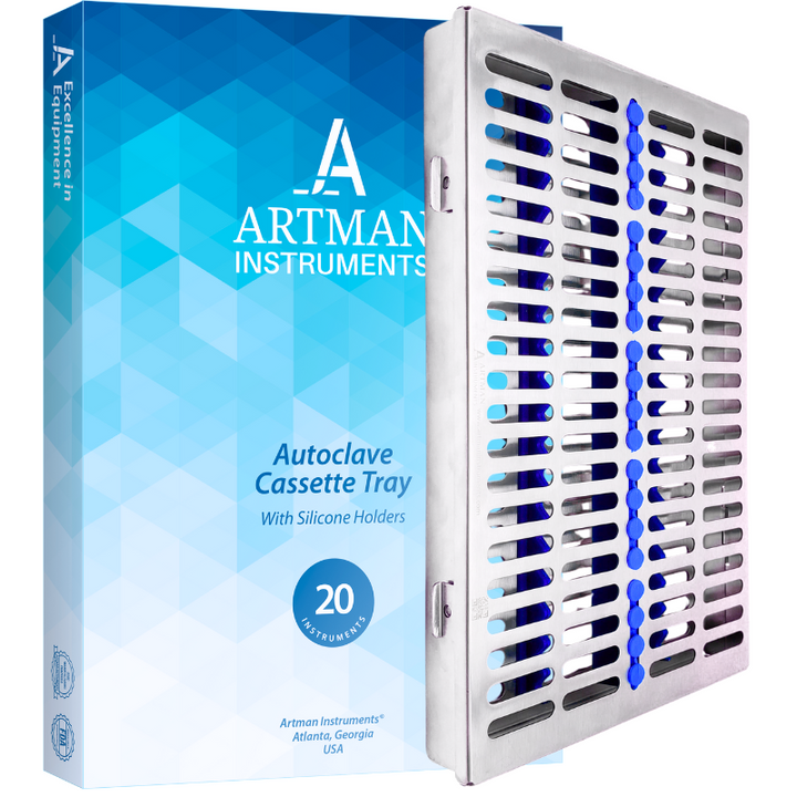 Autoklav Edelstahl Tray Rack Box Dental Sterilisation Instrument Kassette für 20 Autoklav Edelstahl Tray Rack Box Dental Sterilisation Instrument Kassette für 20