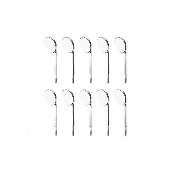 Dental Mirrors Tops Cone Socket Front Surface Rhodium Set of 12 ARTMAN Brand