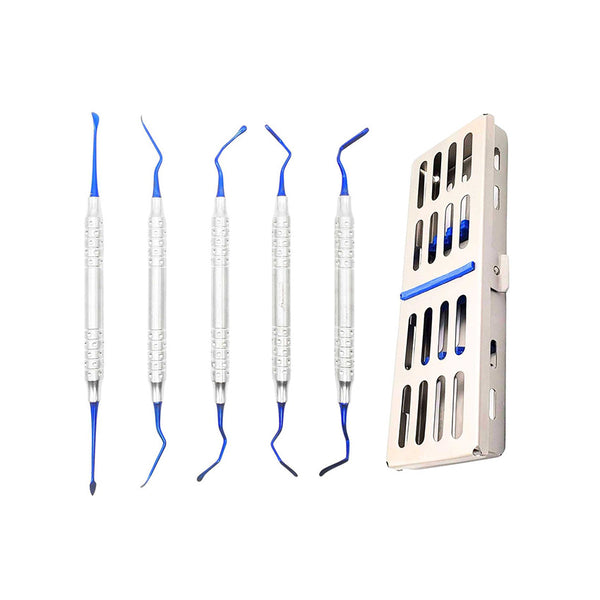 Vista Tunneling Kit in Stainless Steel Cassette (5 pcs) | Precision Dental Instruments