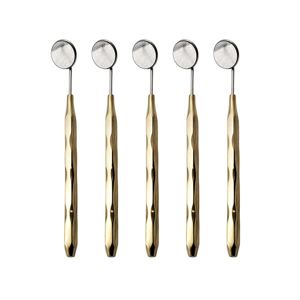 Dental Mirrors Set of 5 Gold Plated ARTMAN Brand