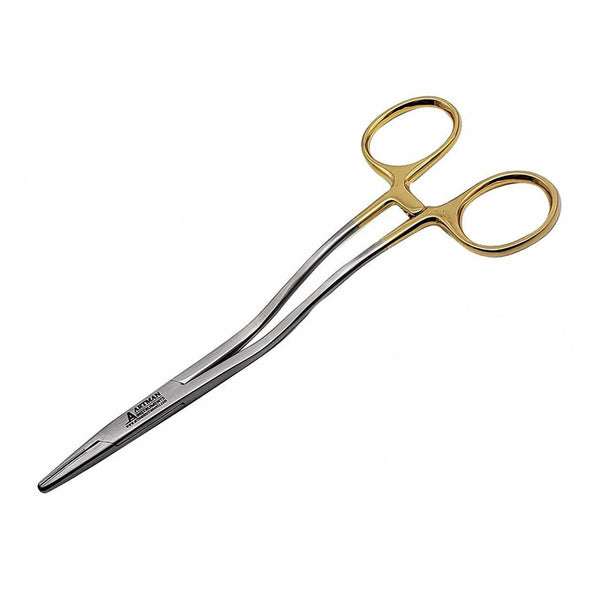 Bozeman Needle Holder Surgical Needle Driver 6" Suture Tying Forceps ANGLED With Tungsten Carbide Insert ARTMAN