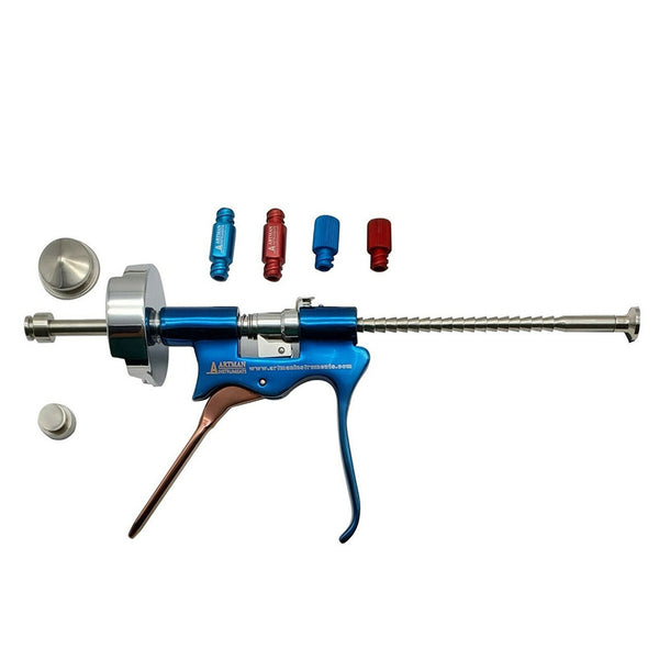 Fat Injection Gun With 10ml 20ml and 50ml Slot For Syringe Attachments and Transfer Adapter.