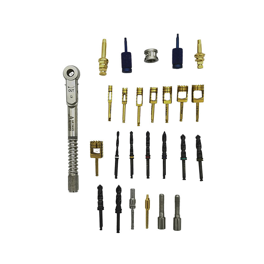 25-Piece Dental Implant Kit – Implant Placement & Removal | Artman