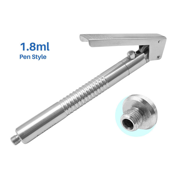 Intraligamental Syringe Chrome Pen Style 1.8ml Stainless Steel Dental Implant Aspiring Syringe by Artman Instruments