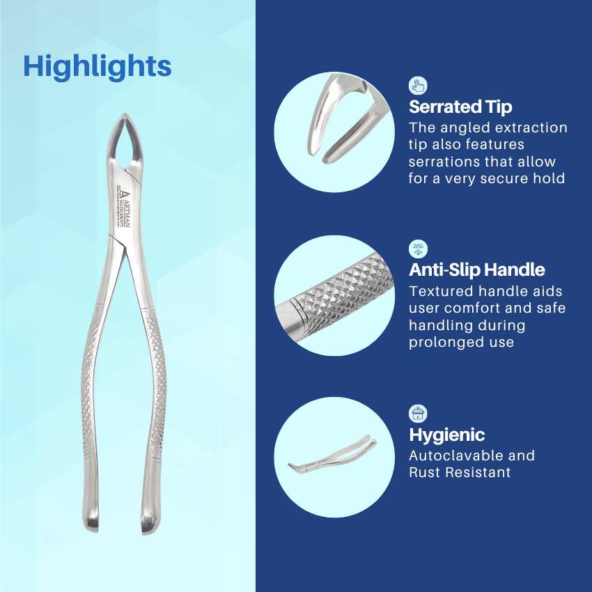 Dental Extraction Forceps #151 – Upper & Lower Teeth Tool | Artman ...