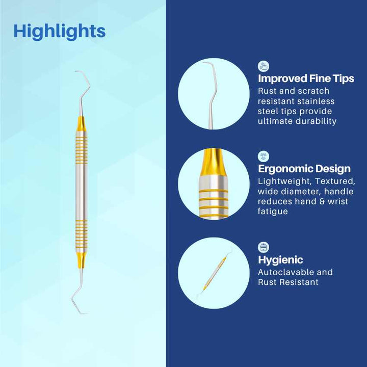 Gracey Curette 9/10 – Periodontal Instrument for Scaling and Root Plan ...