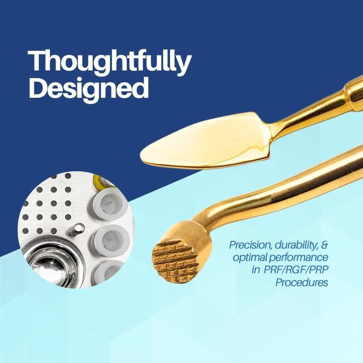 Dental PRF/RGF/PRP Basic Instruments Set of 12 – Titanium-Coated ...