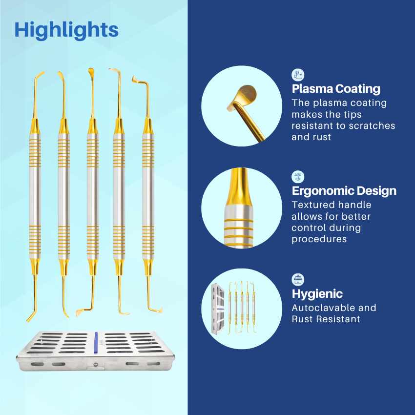 Sinus Lift Kit in Stainless Steel Cassette – Implant Surgery Tools