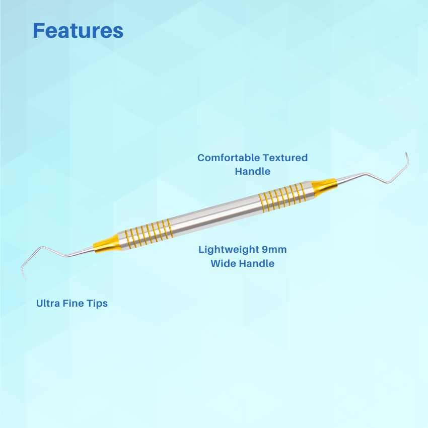 Root Planing Instruments Gracey Curette 9/10 – Periodontal Instrument for Scaling and Root Plan ...