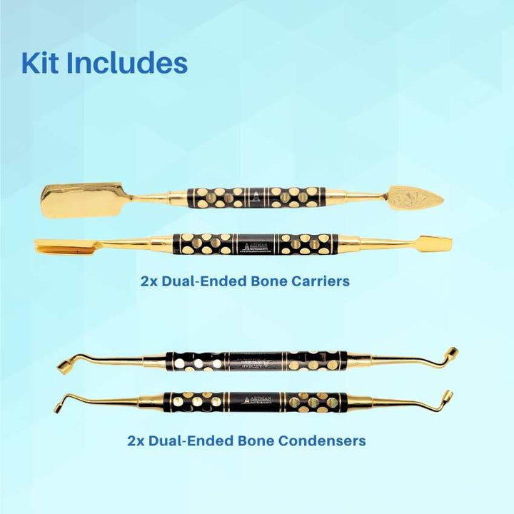 Dental PRF/RGF/PRP Basic Instruments Set of 12 – Titanium-Coated ...