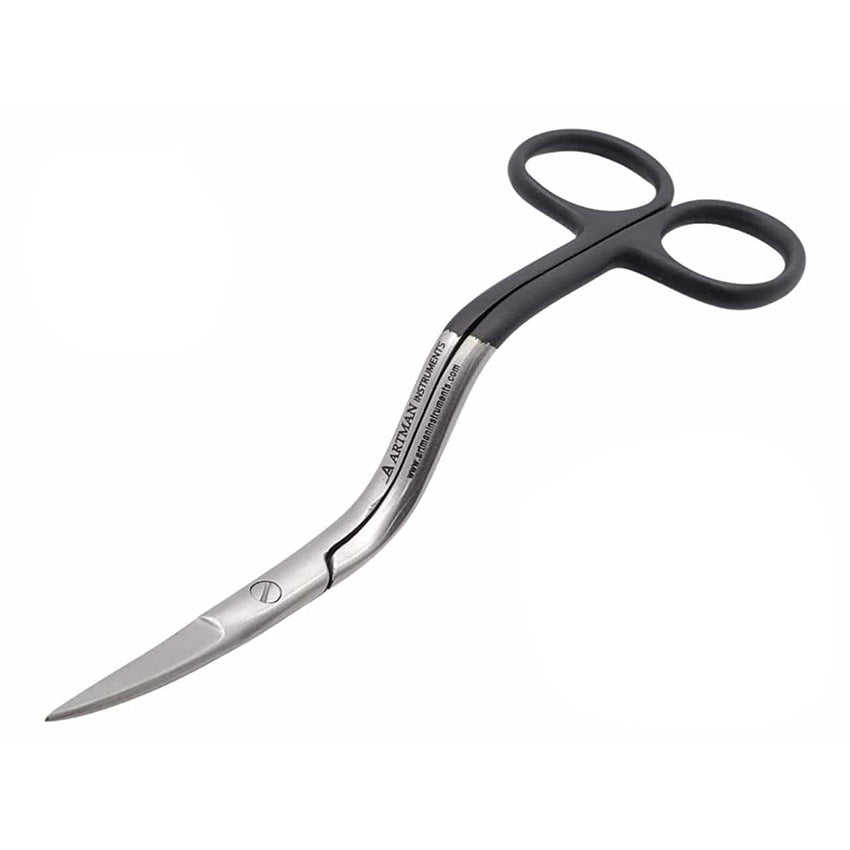 Bent Handle Curved Surgical Scissors 6