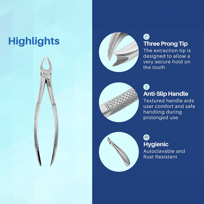 Dental Extraction Forceps #90 Upper Left Molar with Notch | Artman ...