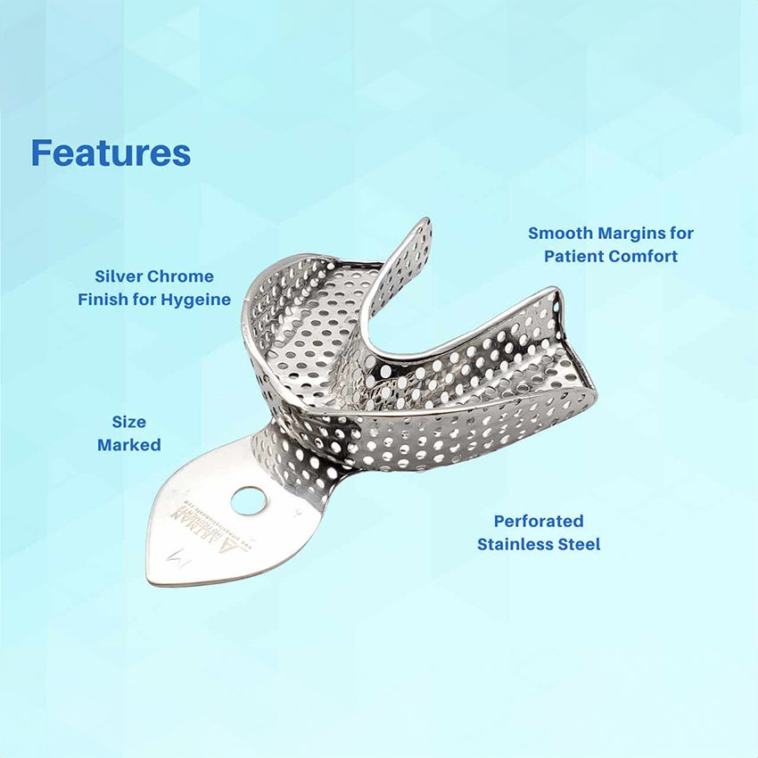 Dental Impression Trays XS, S,M, L, XL 10 pcs ARTMAN – Artman
