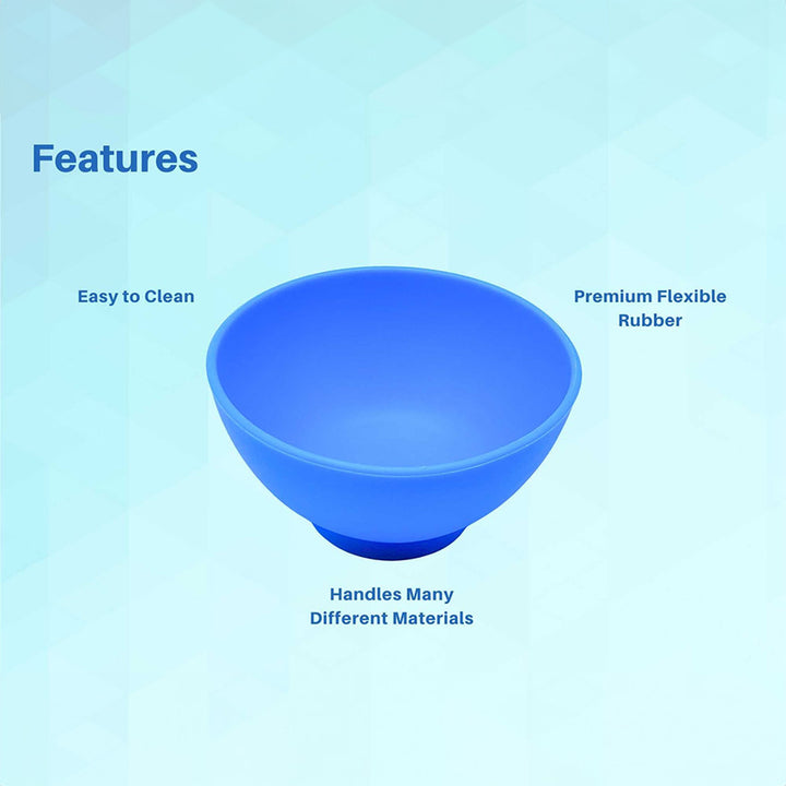 3Pcs Dental Impression Alginate Flexible Mixing Bowls With Plastic Knife