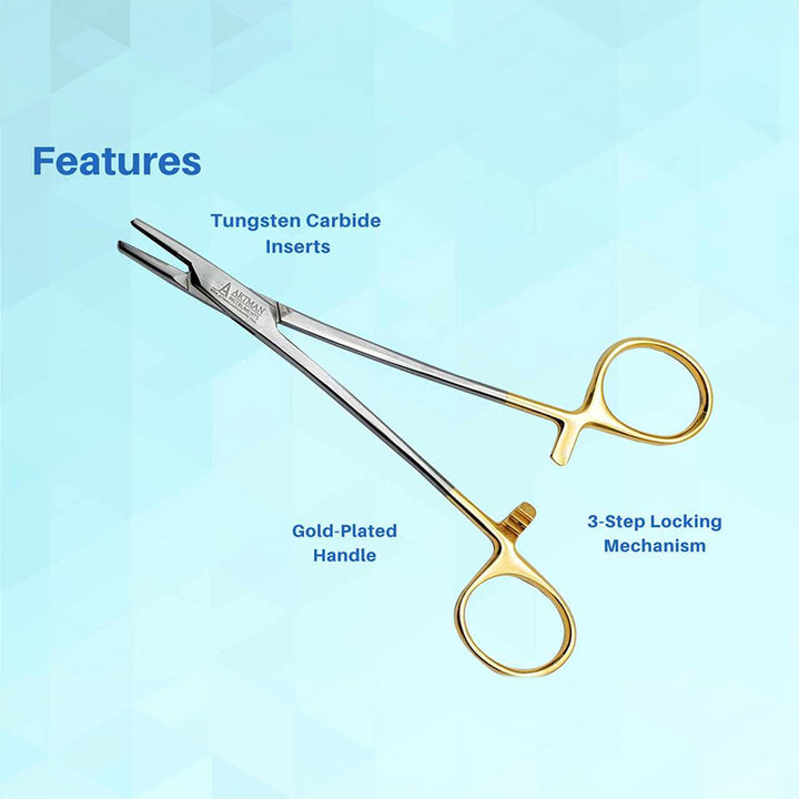 Mayo Hegar Needle Holder 6.5" Rainbow Plasma Coated | Artman Instruments Mayo Hegar Needle Holder 6.5" Rainbow Plasma Coated | Artman Instruments