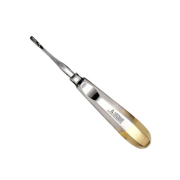 Small Dental Straight Extraction Luxating Elevator Root Tip Elevator Gouge Elevator with apical width as 2mm