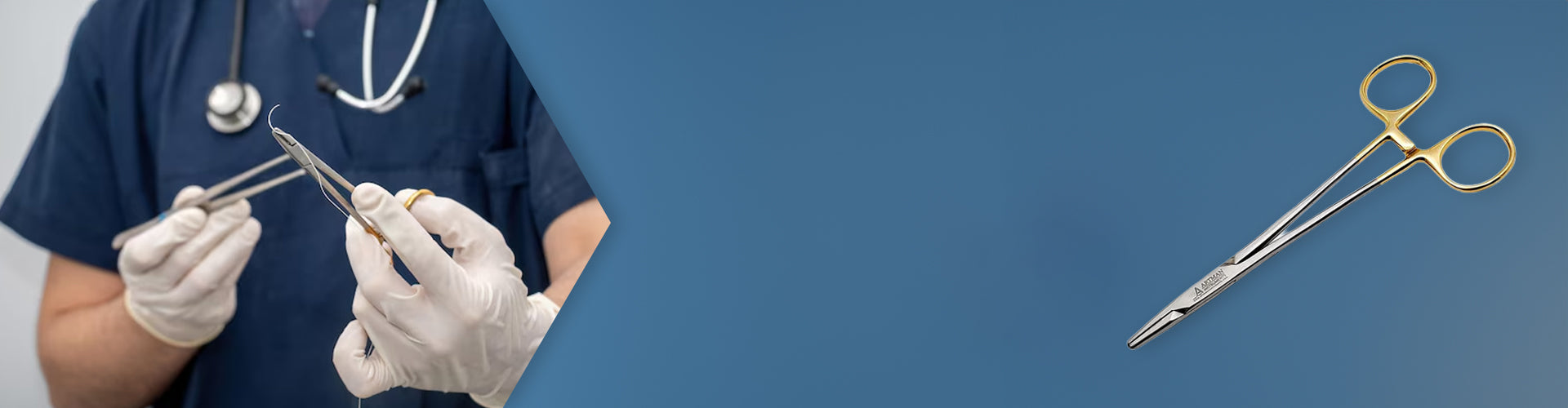 Dental implant surgical tools promotional banner by Artman Instruments